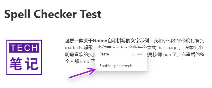 Notion拼写检查功能怎么关闭/开启 - TECH笔记